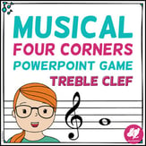 Musical Four Corners: Treble Clef Digital Resources
